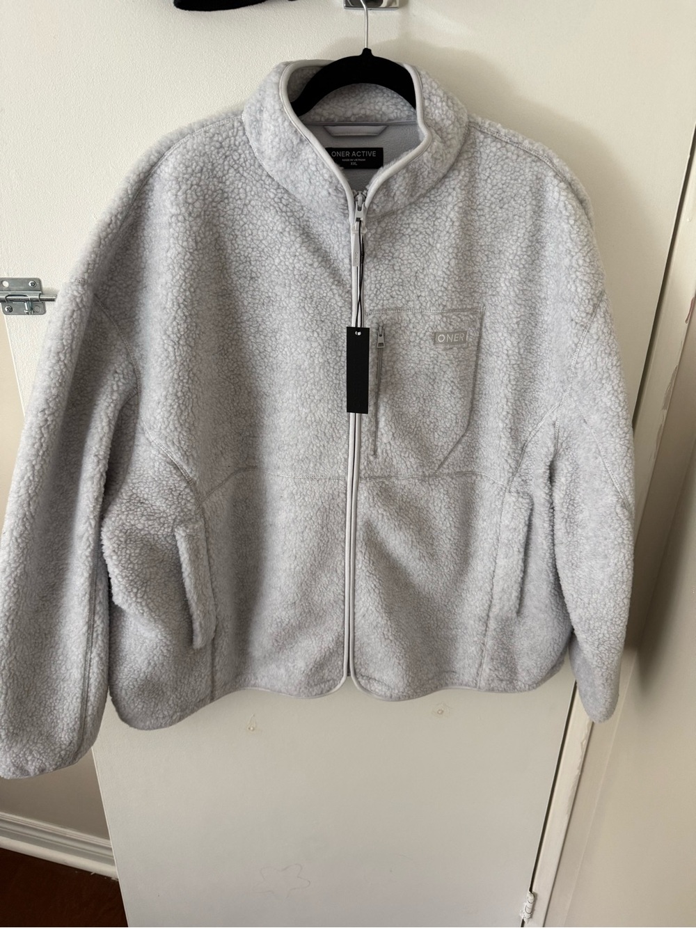 Oner active heather grey  Sherpa Zip-Up Jacket